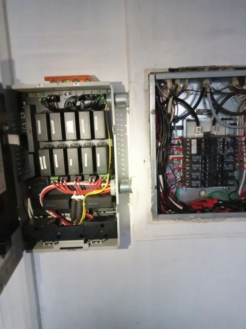 Electrical panel upgrade completed for Indoor Lighting Installation in Marshall